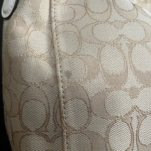 Coach Beige Signature Hobo Bag - Picture 3 of 7